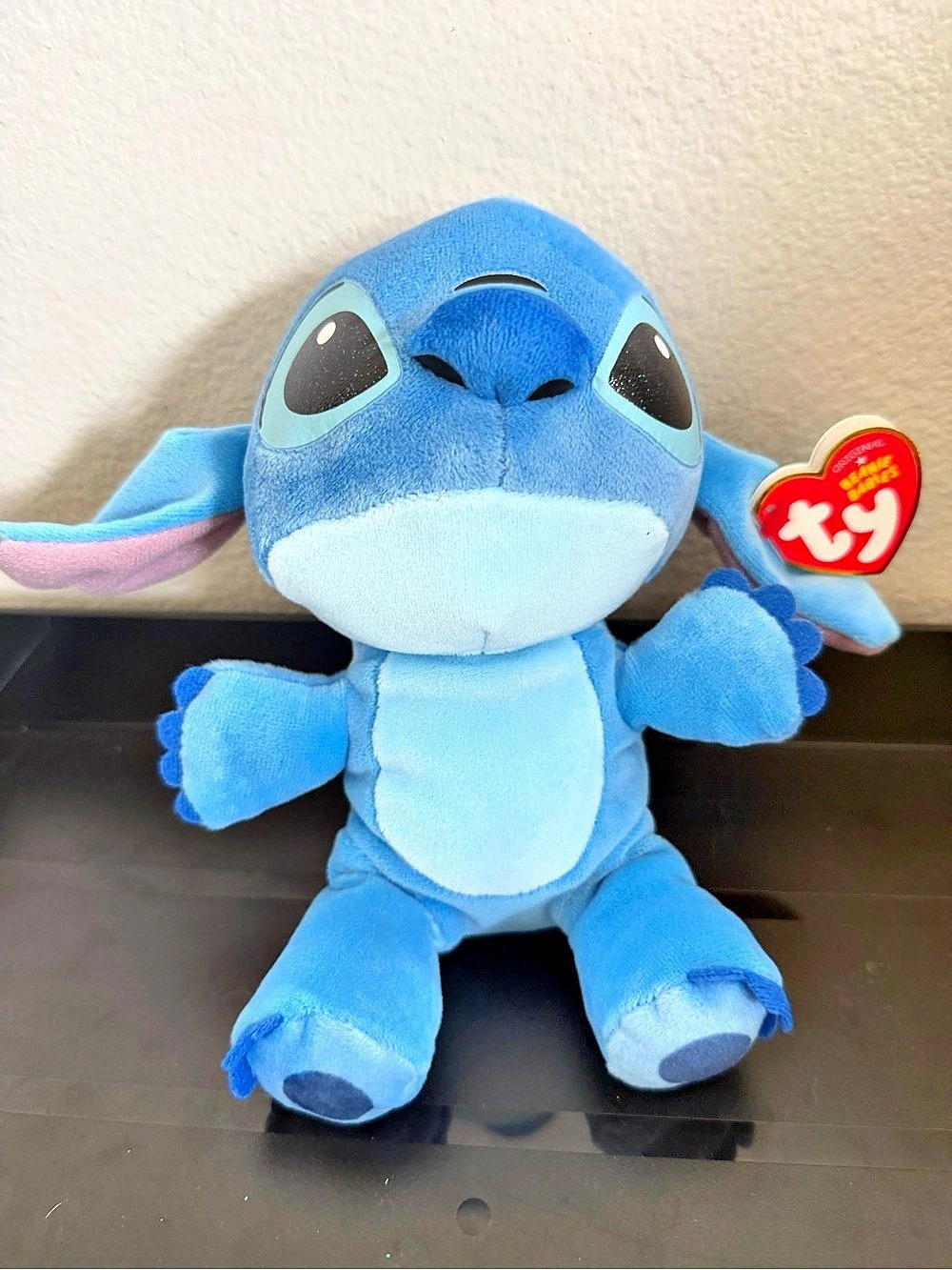 Ty Beanie Babies Disney Stitch Plush Blue & Pink - Brand New NWT